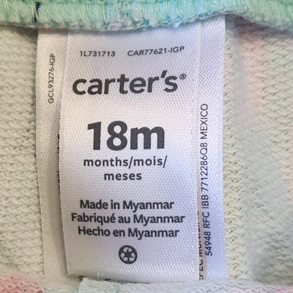 Carter's Baby Girls Flamingo Pull On Pants Mint Green Size 18 Months NWT - Picture 5 of 5